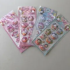 ウォーターシール　水貼り　キャラクターシール 4枚セット　自由組み合わせ相談可能