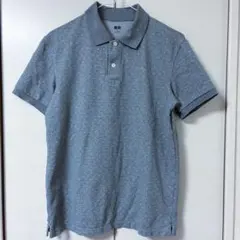 UNIQLO ポロシャツ　M グレー　ドット　半袖　トップス　メンズのサムネイル