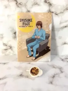 テニスの王子様　不二周助ミニクリアファイル　バッチセット