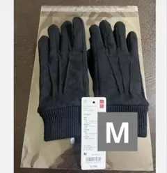 UNIQLO ヒートテックライニンググローブスウェードタッチ　手袋 ブラック　M
