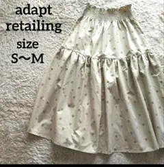 adapt retailing ドット柄 ロングスカート S~Mのサムネイル