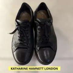 【美品】KATHARINE HAMNETT】軽量レザースニーカー