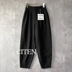 シテン CITEN 2タック バルーン パンツ ブラック S 洗える