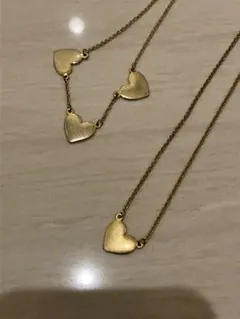 ハート　ゴールド　ネクレス　ブレスレット