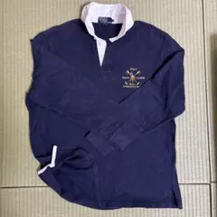 Polo Ralph Lauren ラガーシャツ LL紺100%コットン