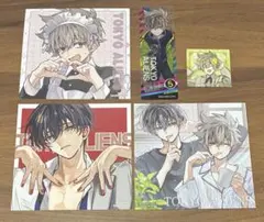 東京エイリアンズ　特典　イラストカード　ミニ色紙　クリアしおり　シール