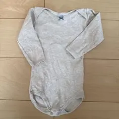 グレー 長袖ロンパース