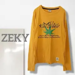 n3【ゼキー】カットソー/吸湿性 通気性 綿100 ロンＴ カジュアル Uネック