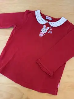 ミキハウス 赤 長袖カットソー 90cm