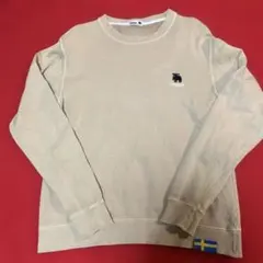 moz ロゴ刺繍 長袖トレーナー　サイズL