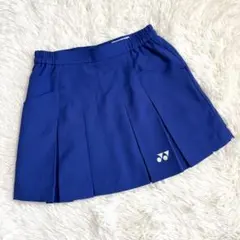 ヨネックススコート約58センチ 150 160 YONEX プリーツスカート 青