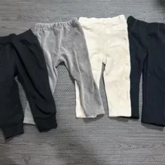ベビーパンツ 冬用 4点セット 80 90 西松屋 起毛