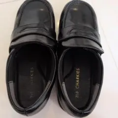 【中古】CHARKIES ブラック ローファー 20.5 21 キッズ 靴