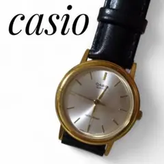 CASIO　カシオ　MTP-1095　クォーツ式　アナログ　ブラック　ゴールド