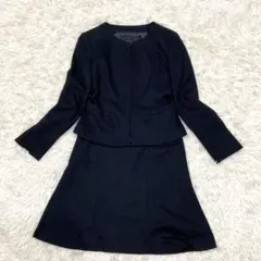 美品　UNTITLED アンタイトル　ノーカラー　スカートスーツ　セットアップ