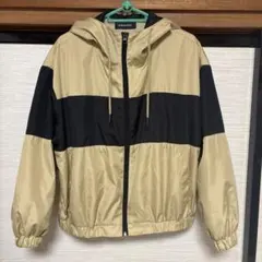 カ*ツ様 KANGOL SPORT ウィンドブレーカー ベージュ ブラックのサムネイル