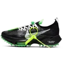 【鑑定バッチ付き】エア ズーム テンポ ネクスト％ x オフホワイト™Black