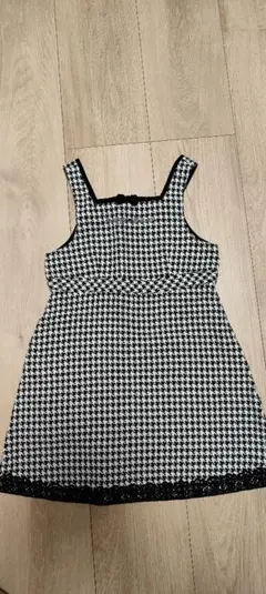 メゾピアノ 千鳥格子ワンピース　110 発表会等へ　イベント　美品