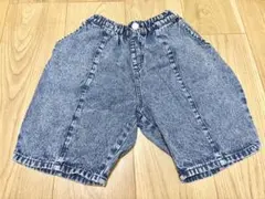 maninaデニムハーフパンツ