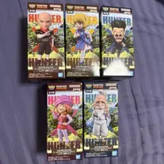 し*ー様 HUNTER×HUNTER ワールドコレクタブルフィギュア 5種コンプ