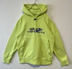 adidas ADVENTURE 蛍光イエロー パーカー