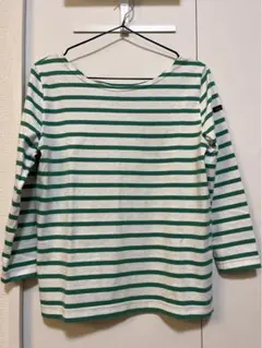 お値下げ Le minor グリーンボーダートップス IENA 別注