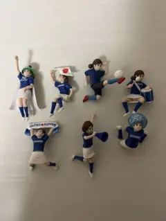 サッカー応援フィギュア コップのフチ子7体セット