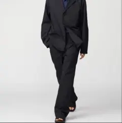 UNIQLO C イージーワークパンツ S 黒　321-475601