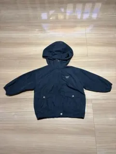 キッズ ネイビー フード付きジャケット