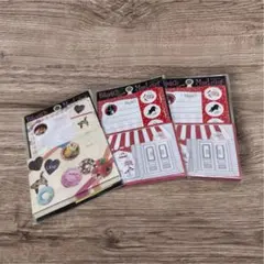 カラフル ミニレターセット 3個セット