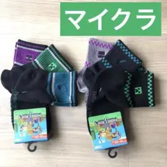 新品 マインクラフト　靴下　19-24cm 3足 2点セット　マイクラ