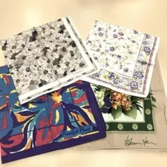 花柄ハンカチ 4枚セット