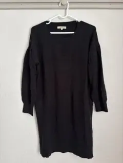 HusHush 黒 ニットワンピース　M