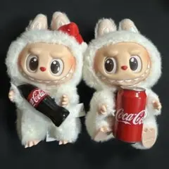 ［正規品］ポップマート ぬいぐるみ コカコーラ コラボ LABUBU 2体セット