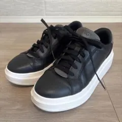 UGG ブラック厚底スニーカー24センチ