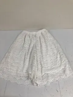 AZUL by moussy ガウチョパンツ　ワイドパンツ　Lサイズ　ホワイト