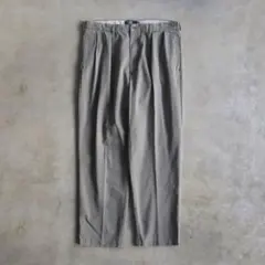 90sラルフローレン ポロチノ ツータックチノ グレーカーキUSA W38L31