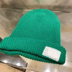 状態超良好！グリーンレーベル　ニットキャップ