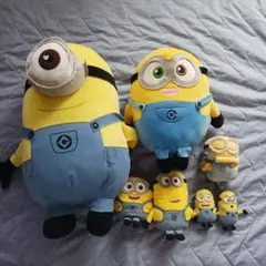 ミニオン ぬいぐるみセット 大・中・小