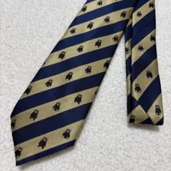 くまモン　ネクタイ　メンズ　都ネクタイ　ポリエステル　ゴールド　ネイビー