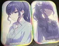 プロセカ スクエア缶バッジ 朝比奈まふゆ 2個セット