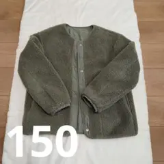 150 キッズ 2way ジャケット カーキ 　ユニクロ