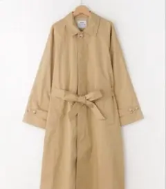 【新品タグ付き】ベージュ ロング丈トレンチコート