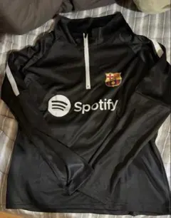 FC Barcelona Spotify ハーフジップ ジャージ ブラック