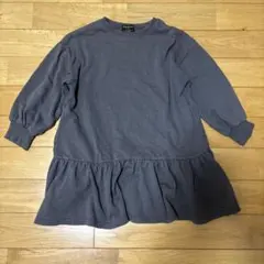 MARKEY'S グレー 裾フリルワンピース