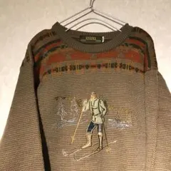 古着　レトロ古着　ニット　ヴィンテージ　80s 90s