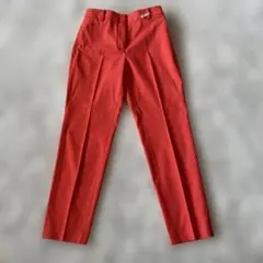 美品★PLST パンツ オレンジ　さらり　S寸 クロプト丈