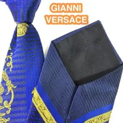 美品 GIANNI VERSACE ヴェルサーチ ネクタイ 刺繍 メデューサ