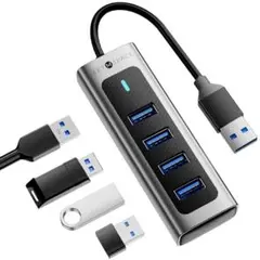 USB4ポートハブ　USB3.0 TypeA SET M SPACE 未使用品