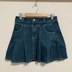 Kastane カスタネ デニム プリーツ ミニスカート FREE